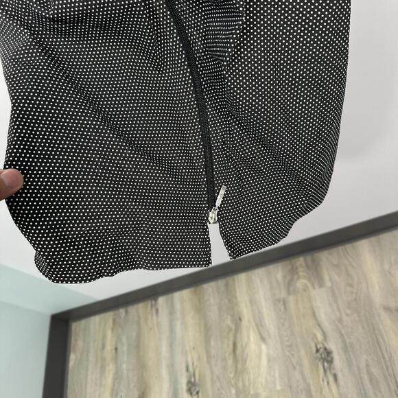 Tribal Polka Dot Zip Up Ruched Golf Dress 6 - Picture 4 of 6